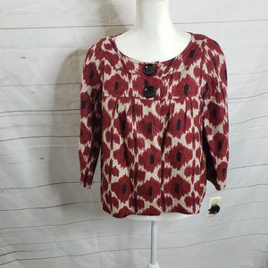 Michael Kors Linen Swing Blazer sz PL